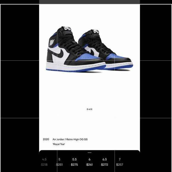 Jordan 1 Royal Toe - Picture 2 of 11